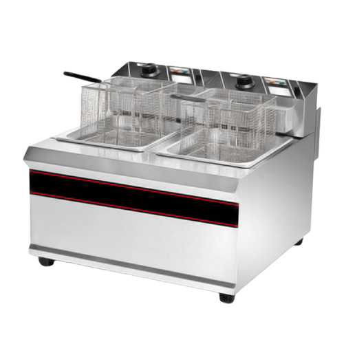 SUN EAST - ELECTRIC FRYER 2 TANK, 2 BASKET CAP. 12.5 X 2L