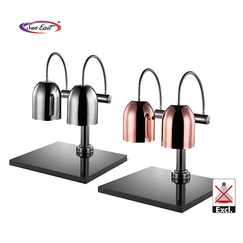 Carving lamp Double Head Standing With Marble Stone