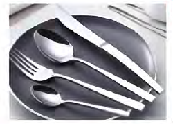 [PB-OM1708 Shining Silver] DESSERT FORK (Shining Silver, Bagian bawah berbentuk datar)