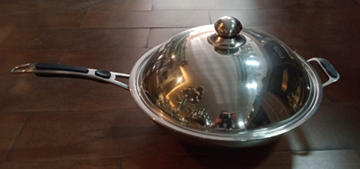 [FB36SE] WOK FYING POT WITH LID
