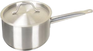 200×H70,SINGLE EAR HANDLE SHORT SIDED SAUCE POT
