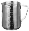S/S SILVER PUNCHING SCALE MILK JUG 900ML