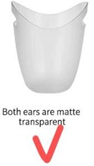 PP Material 2 ears matte Ice Bucket