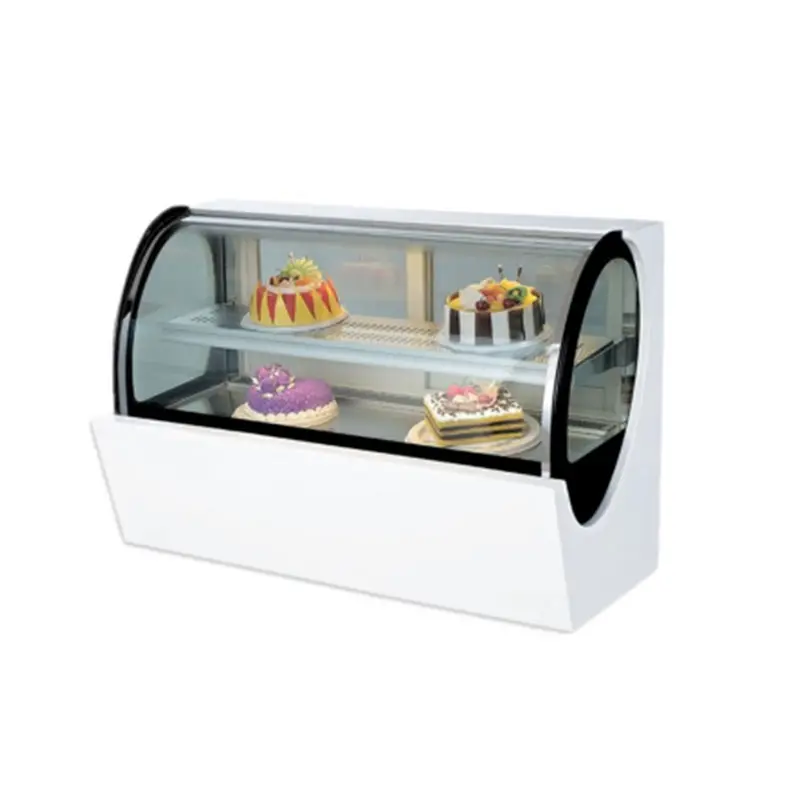 Portable - Cake Showcase (Q Shape) - White Marble (QSWM900)